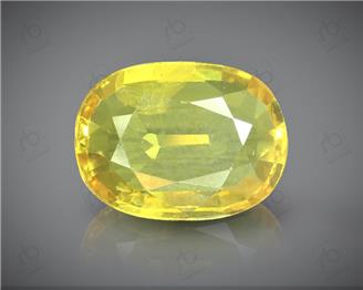 Natural Heated & Treated Yellow Sapphire Certified 3.52 (CTS) ( 85565 )